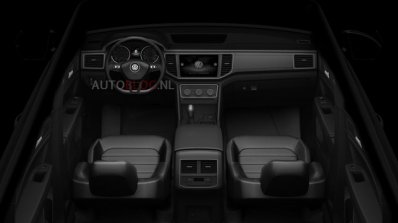 VW Teramont interior dashboard leaked image