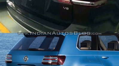 VW Teramont vs. VW CrossBlue concept rear fascia