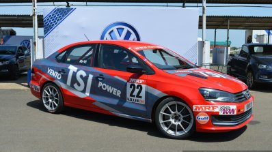 2016 VW Vento Cup Racecar front three quarter Driven