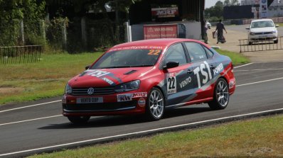2016 VW Vento Cup Racecar on the track Driven