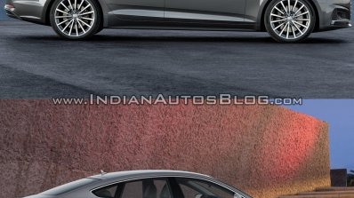 2017 Audi A5 Sportback vs. 2012 Audi A5 Sportback side profile