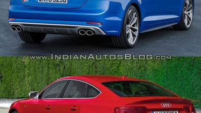 2017 Audi S5 Sportback vs. 2012 Audi S5 Sportback rear three quarters