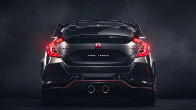 2017 Honda Civic Type R prototype rear press shots