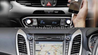 2017 Hyundai i30 vs. 2015 Hyundai i30 centre console