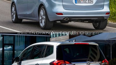 2017 Opel Zafira vs 2011 Opel Zafira rear quarter