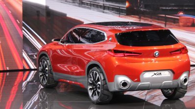 BMW X2 concept rear quarter at 2016 Paris Motor Show