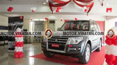 Relaunched Mitsubshi Montero front three quarter In Images