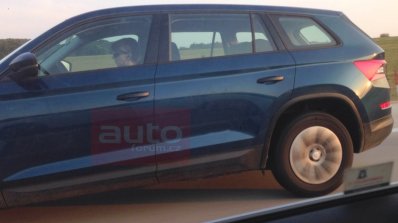 Skoda Kodiaq undisguised spy shot Czech Republic