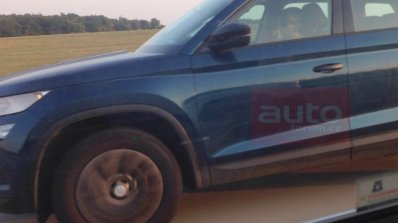 Skoda Kodiaq undisguised spyshot Czech Republic