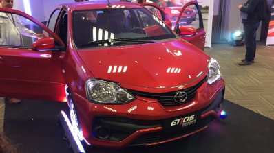 Toyota Etios 'Ready' front quarter  special edition