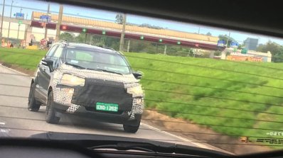 2017 Ford EcoSport (facelift) front three quarters spy shot