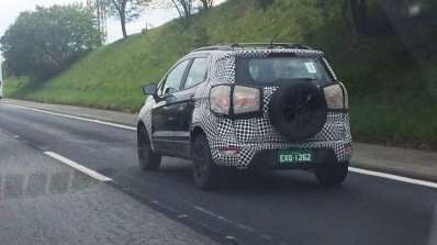 2017 Ford EcoSport (facelift) rear three quarters spy shot
