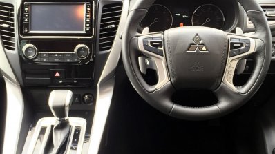 2017 Mitsubishi Shogun Sport interior dashboard driver side spy shot