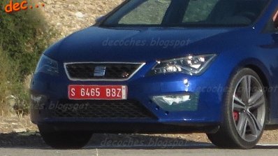 2017 Seat Leon Cupra (facelift) front fascia spy shot