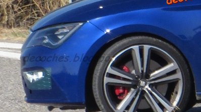 2017 Seat Leon Cupra (facelift) wheel spy shot