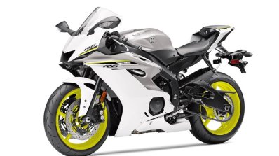 2017 Yamaha YZF-R6 Intensity White-Matte Silver front three quarters