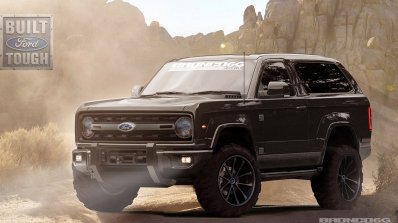 2020 Ford Bronco front three quarters rendering fourth image