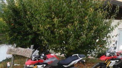 BMW F310 GS (BMW G310R-based adventure tourer) side angle spied