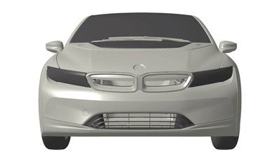 BMW i5 patent rendering front