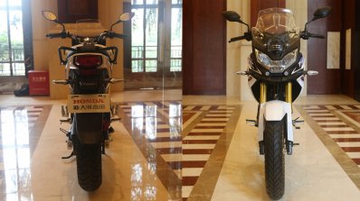 Honda CBF190X rear and front