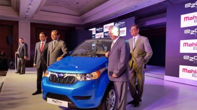 Mahindra e2o Plus (4-door e2o) front quarter launched