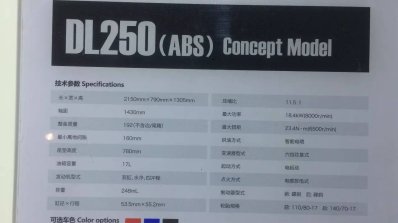 Suzuki DL250 (V-Strom 250) concept specifications