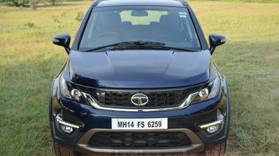 Tata Hexa XT MT front angle Review