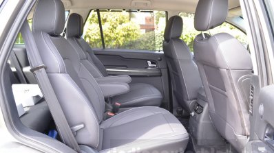 Tata Hexa XTA AT rear seats Review