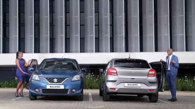 2016 Suzuki Baleno front and rear South African spec