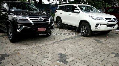 2016 Toyota Fortuner front demo units at dealership