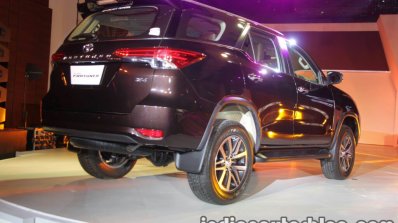 2016 Toyota Fortuner rear three quarter launch live