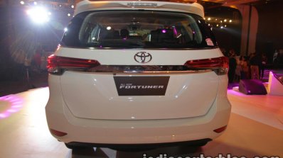 2016 Toyota Fortuner white rear launch