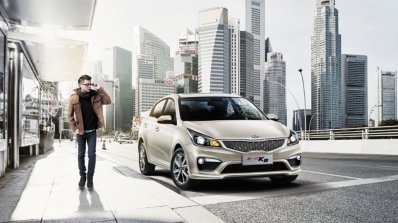 2017 Kia K2 front three quarters right side