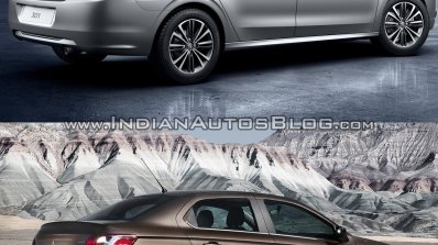 2017 Peugeot 301 vs. 2013 Peugeot 301 rear three quarters