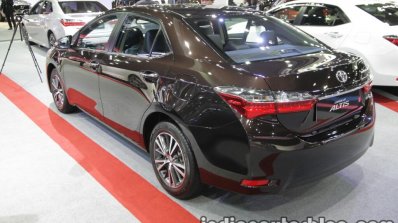 2017 Toyota Corolla rear three quarters at 2016 Thai Motor Expo