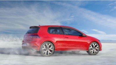2017 VW Golf GTI (facelift) rear three quarters leaked image