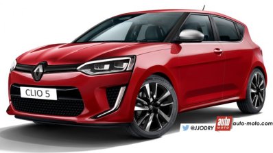 2018 Renault Clio front three quarters rendering