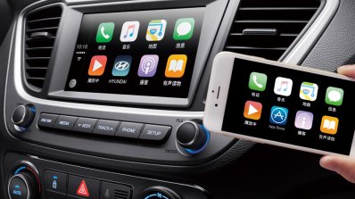 Chinese-spec 2017 Hyundai Verna infotainment system