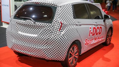 Honda Jazz Hybrid i-DCD at MIECC rear three quarters
