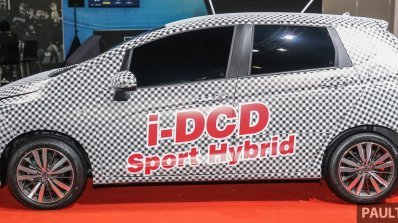 Honda Jazz Hybrid i-DCD at MIECC side profile