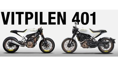 Husqvarna Vitpilen 401 concept vs. Husqvarna Vitpilen 401 production