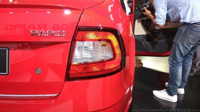 New Skoda Rapid (facelift) taillamp launch images