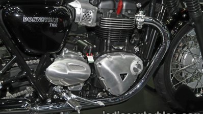 New Triumph T100 engine at Thai Motor Expo