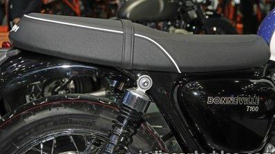 New Triumph T100 seat at Thai Motor Expo