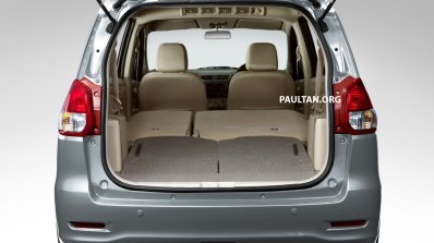Proton Ertiga boot rear seats folded