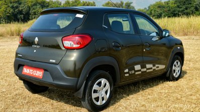 Renault Kwid 1.0L Easy-R AMT rear three quarter Review