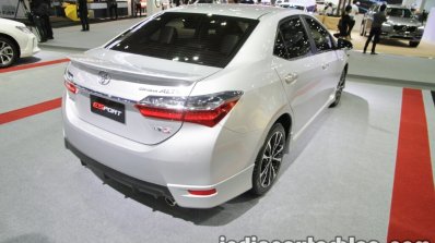 Toyota Corolla ESport rear three quarters at 2016 Thai Motor Expo