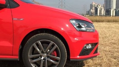 VW Polo GTI front wing photographed