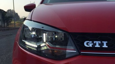 VW Polo GTI headlamp photographed