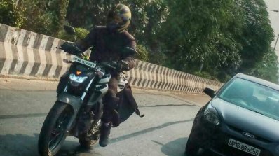 Yamaha MT-03 front spied testing